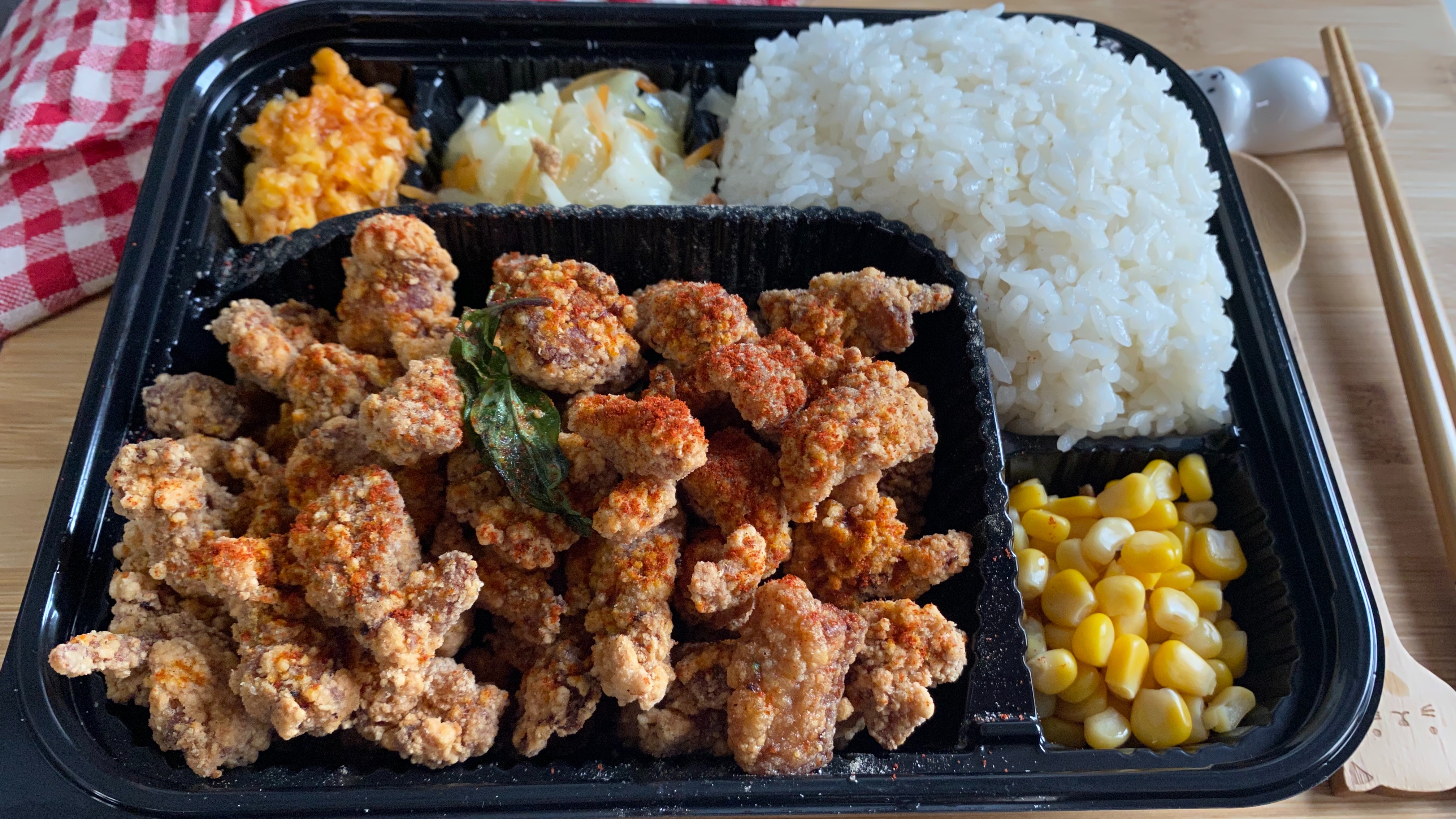 Order Popcorn Chicken Rice 鹽酥雞飯 food online from Spiceology store, Arcadia on bringmethat.com