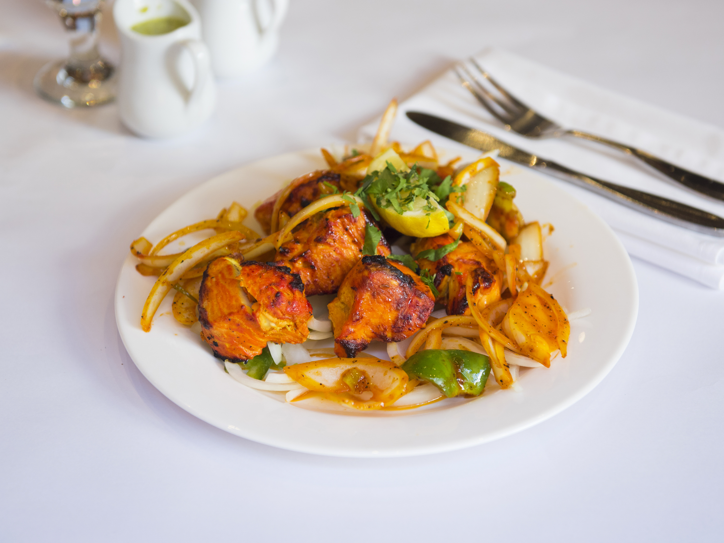 Order Chicken Tikka Kabab food online from Tandoori Mahal Indian Restaurant store, San Francisco on bringmethat.com