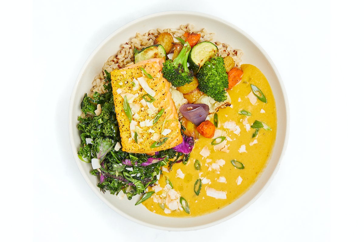 Order Curry Salmon Bowl food online from Modern Market store, Littleton on bringmethat.com