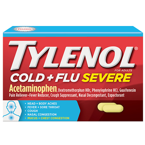 Order Tylenol Cold & Flu Severe Cap 24 Count food online from 7-Eleven store, Las Vegas on bringmethat.com