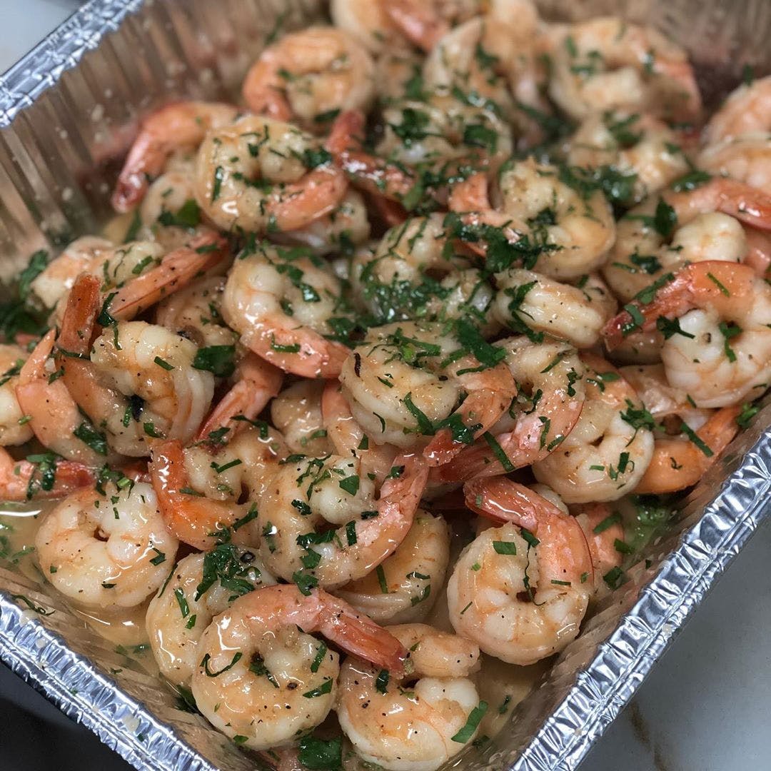 Order Grilled Shrimp - Appetizer food online from Planet Pizza store, Ridgefield on bringmethat.com
