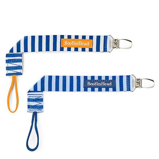 Order BooginHead® PaciGrip 2-Pack Nautical Pacifier Straps in Blue food online from Bed Bath & Beyond store, Lancaster on bringmethat.com