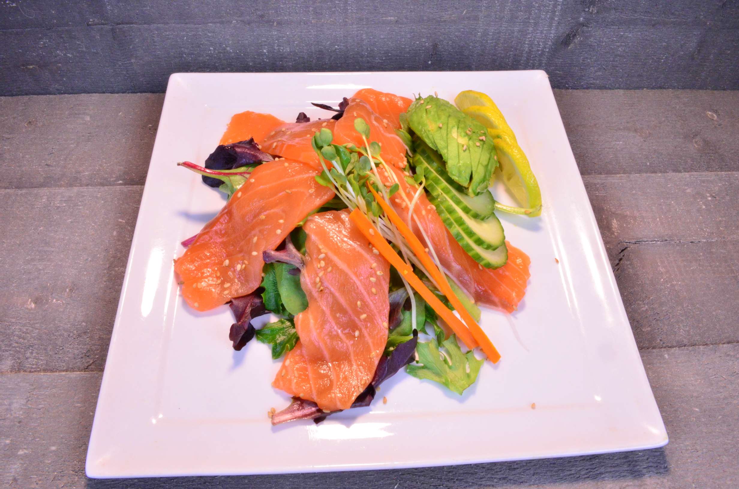 Order Salmon Salad food online from Tabi-Ji Japanese Cuisine store, Orange on bringmethat.com