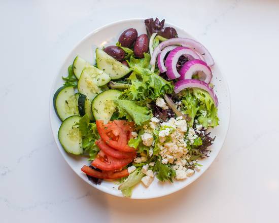 Order Greek Salad food online from The Nest Cafe store, Alpharetta on bringmethat.com