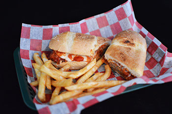 Order Meatball Hero food online from Strong's Brick Oven Pizzeria store, Hebron on bringmethat.com