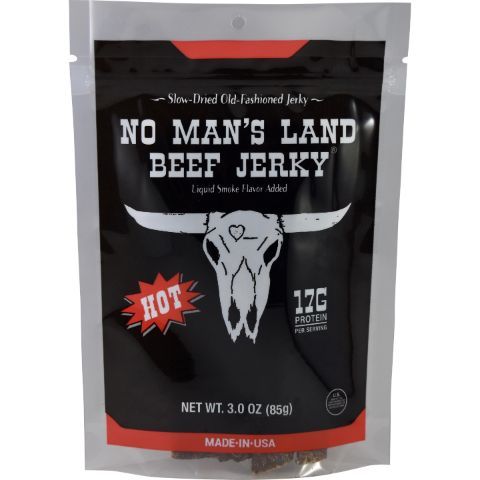 Order No Man's Land Hot Beef Jerky 3oz food online from 7-Eleven store, DeBary on bringmethat.com