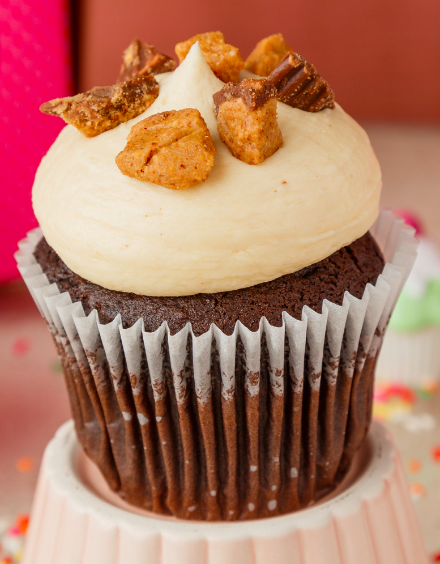 Order Peanut Butter Cup Cupcake food online from Smallcakes - Warner Robins store, Warner Robins on bringmethat.com