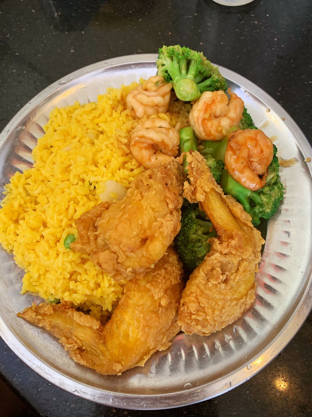Order Combo#3 Veg fried rice & Chicken wings & Shrimp w Broccoli  food online from China Express store, Paterson on bringmethat.com