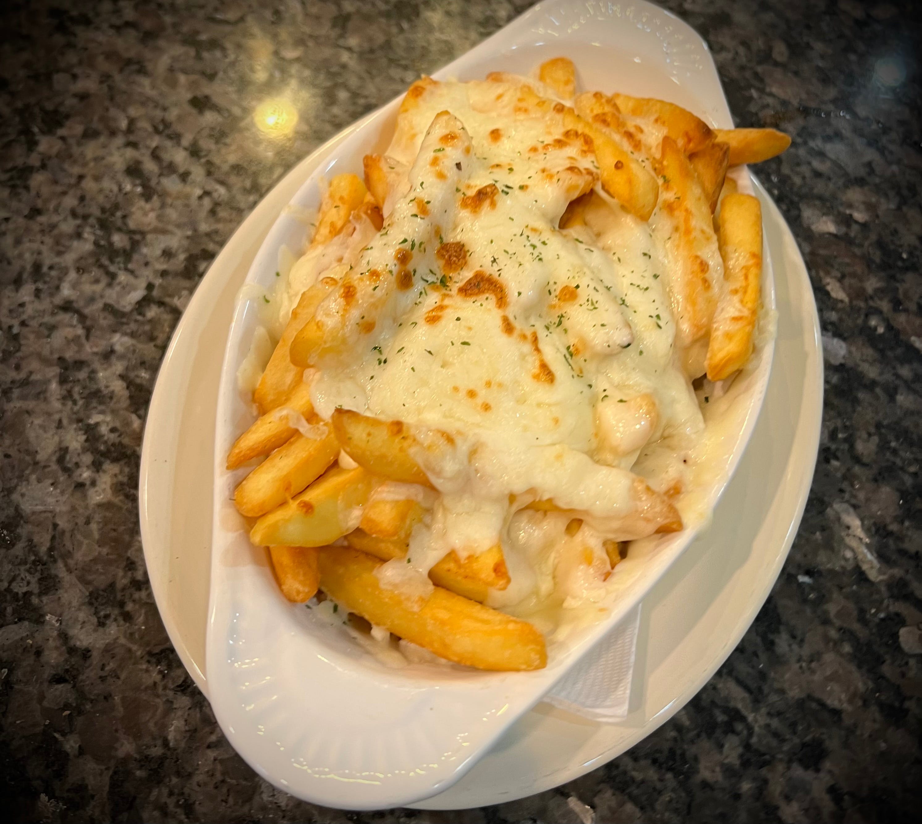 Order Mozzarella Cheese Fries - Appetizer food online from Margherita's Restaurant Pizzeria and Bar store, Laureldale on bringmethat.com