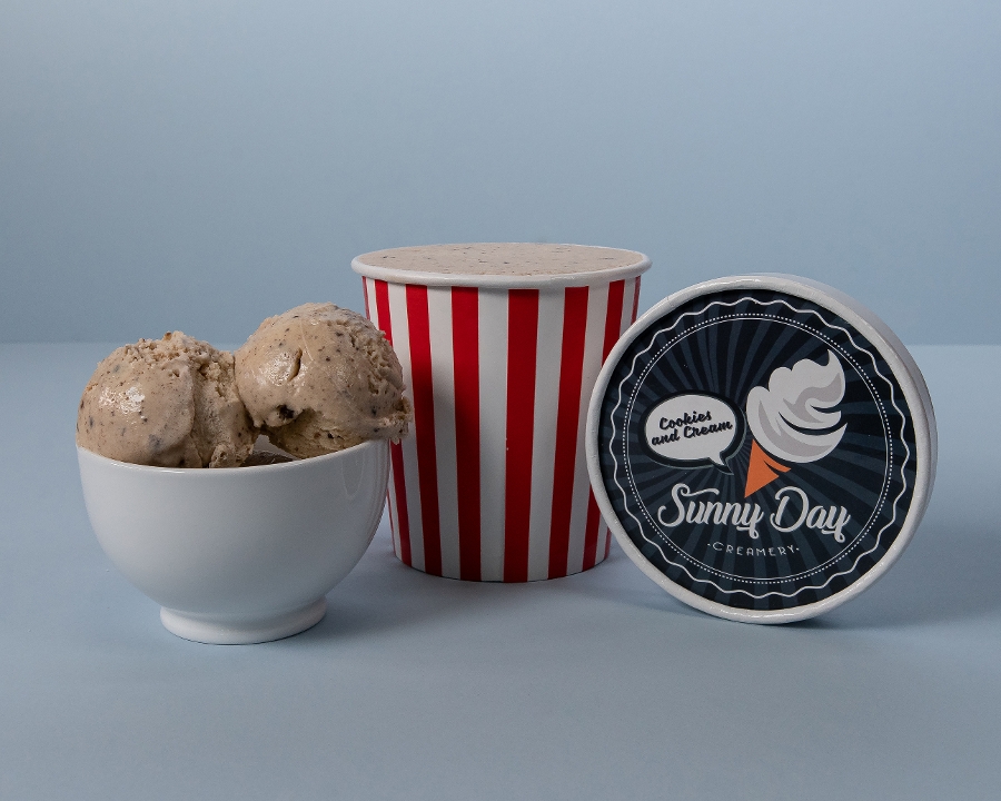 Order Sunny Day Cookies N’ Cream Ice Cream (Pint) food online from Pizzeria Bravo store, San Francisco on bringmethat.com