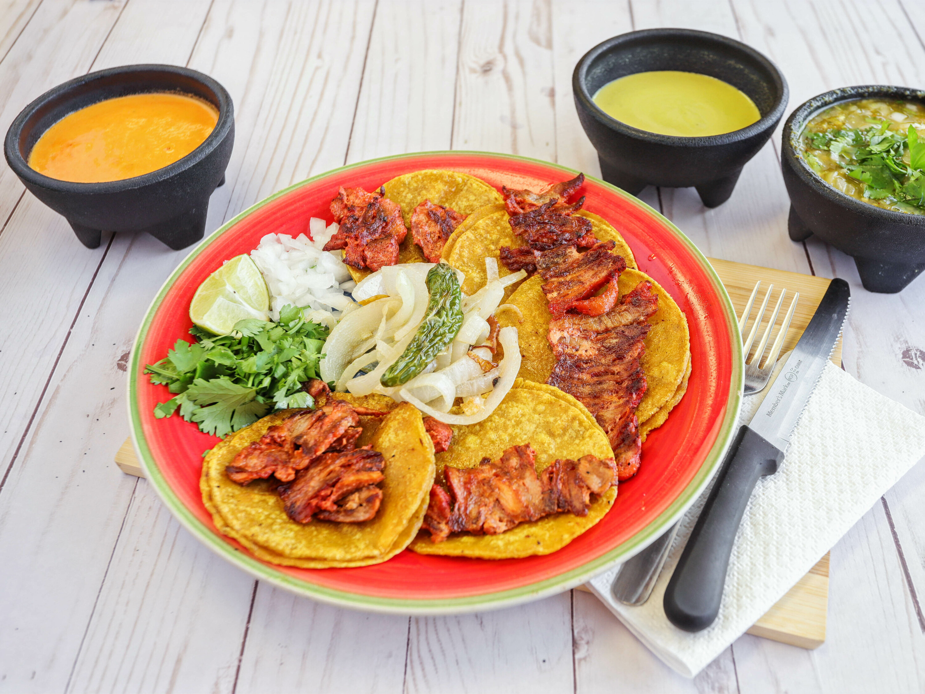 Order Tacos de Trompo  food online from Ronco Nautico store, South Houston on bringmethat.com