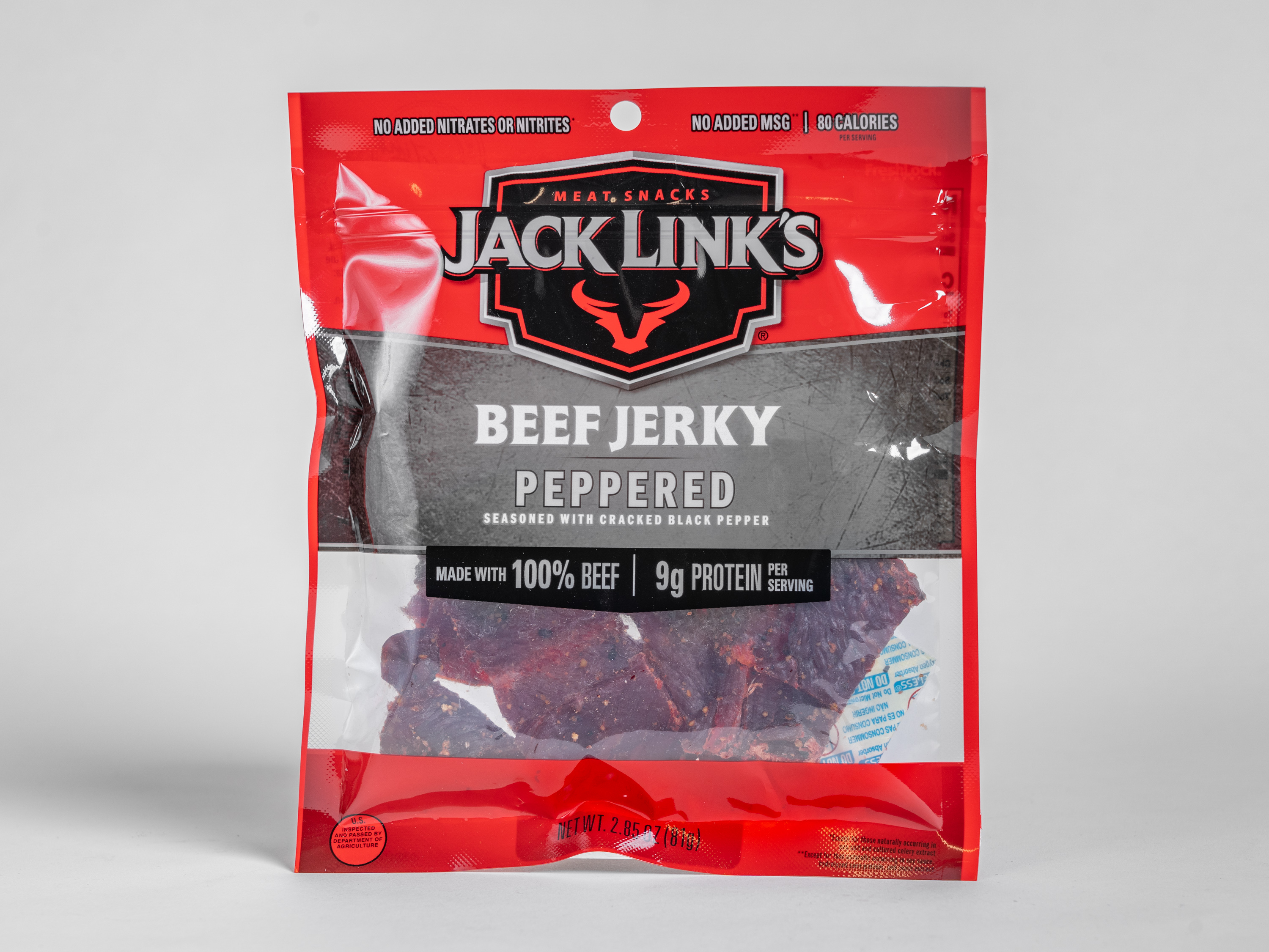 Order Jack Links Peppered, 2.85 oz. food online from Kangaroo Food Mart store, Cathedral City on bringmethat.com