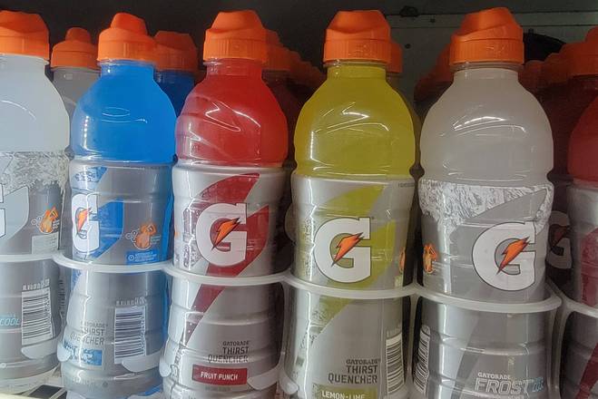 Order Gatorade sport lid-lime,fruit punch, blue and white food online from Hub Market & Deli store, San Diego on bringmethat.com