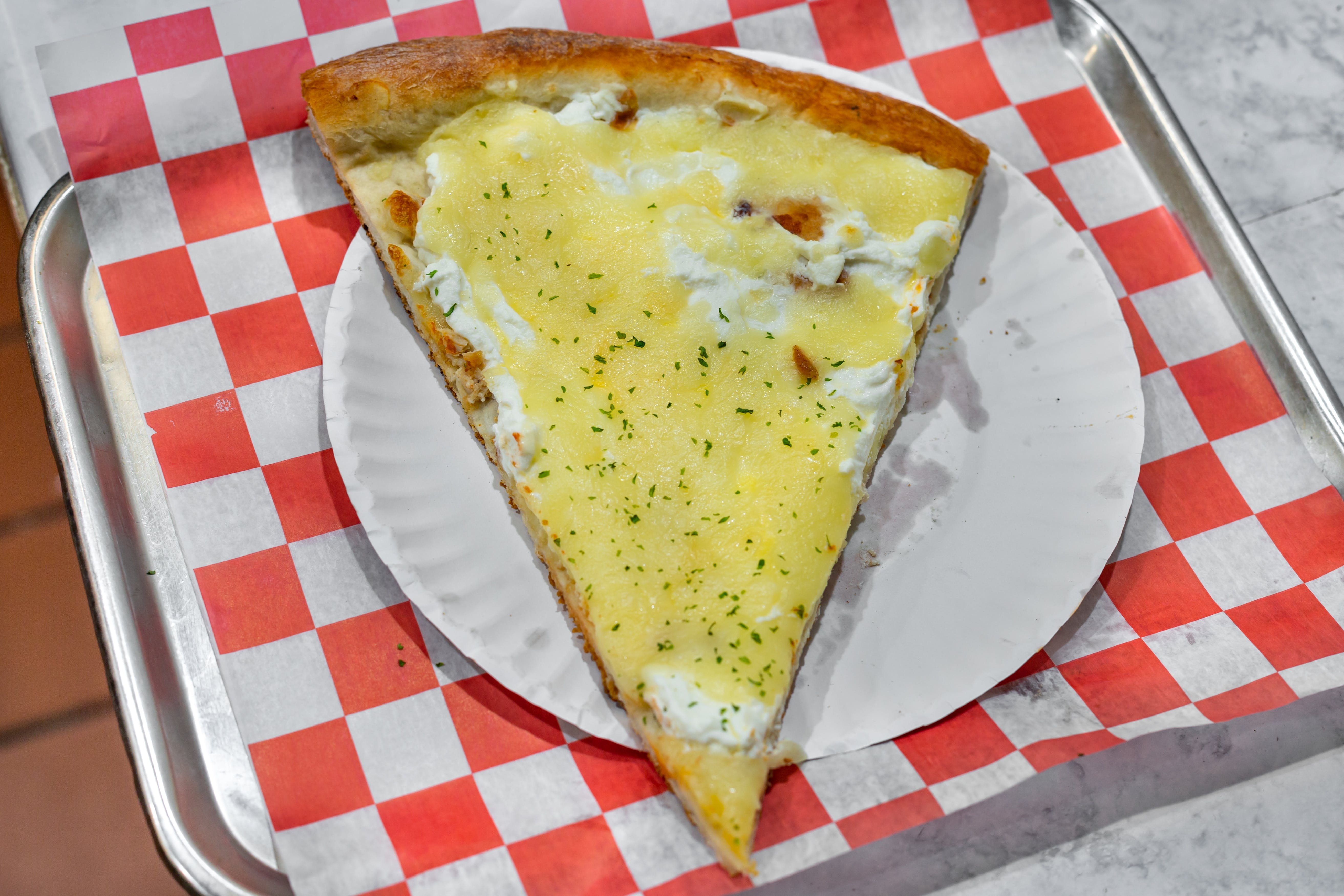 Order White Pizza - Pizza food online from Port Jeff Pizza store, Port Jefferson on bringmethat.com