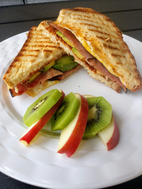 Order Breakfast Panini food online from 4 Roots Juice Bar And Cafe store, Twin Falls on bringmethat.com