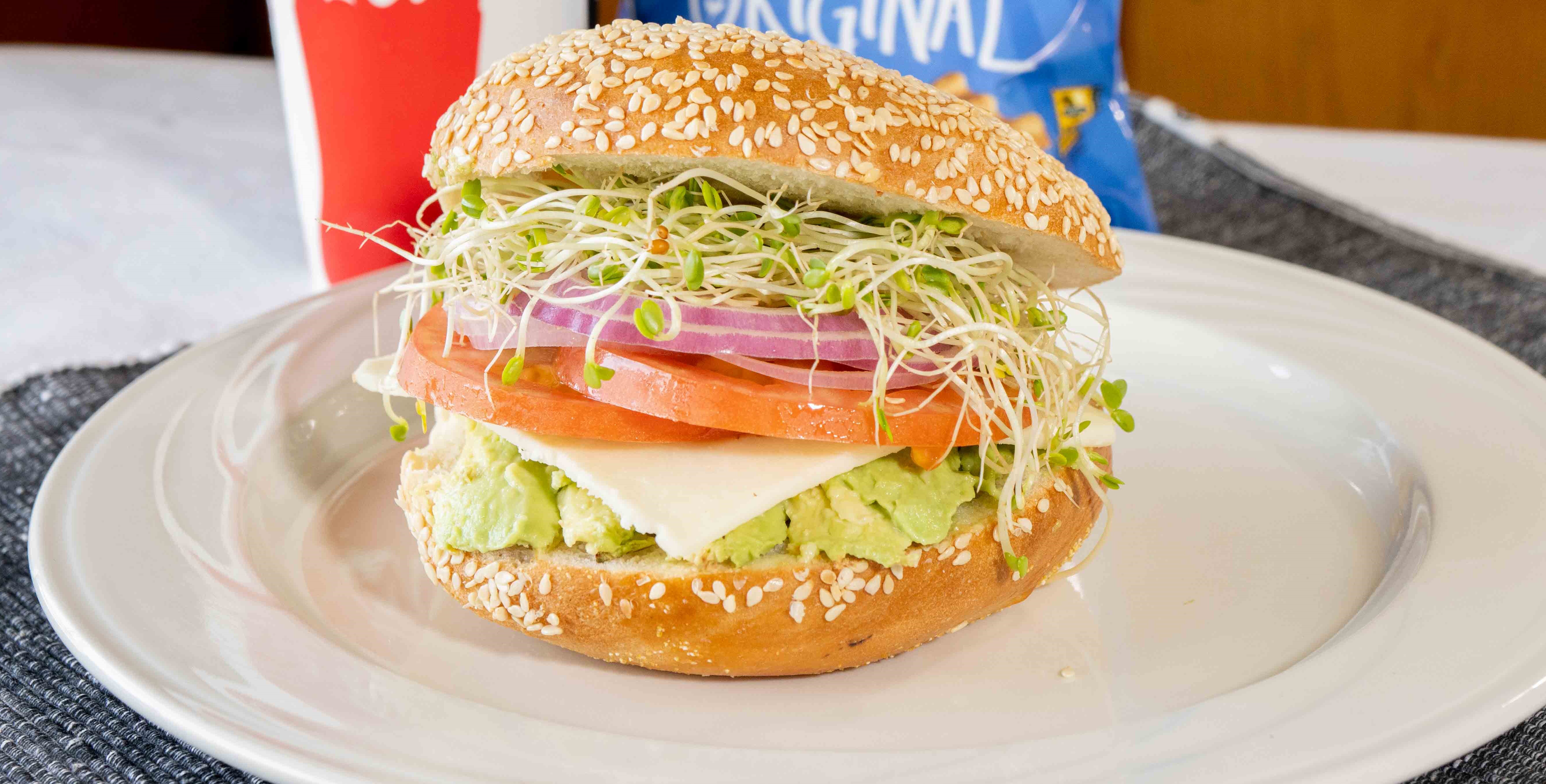 Order Veggie Sandwich Combo food online from Bagel Bakery store, Monterey on bringmethat.com