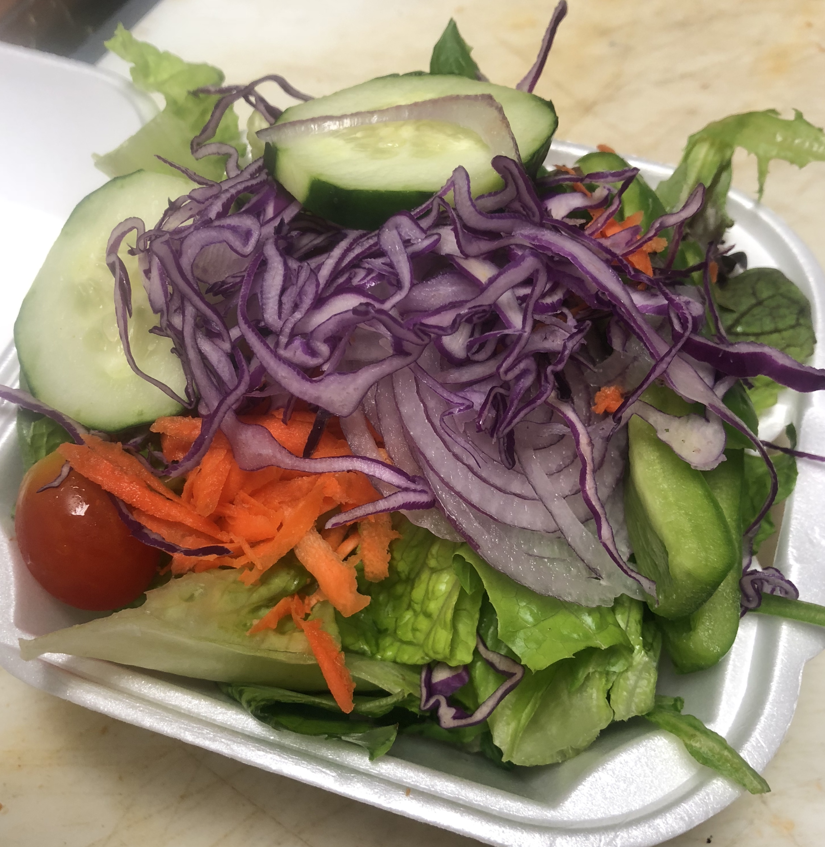 Order Side Salad (Garden or Ceasar) food online from Slice Pizzeria store, Barrington on bringmethat.com