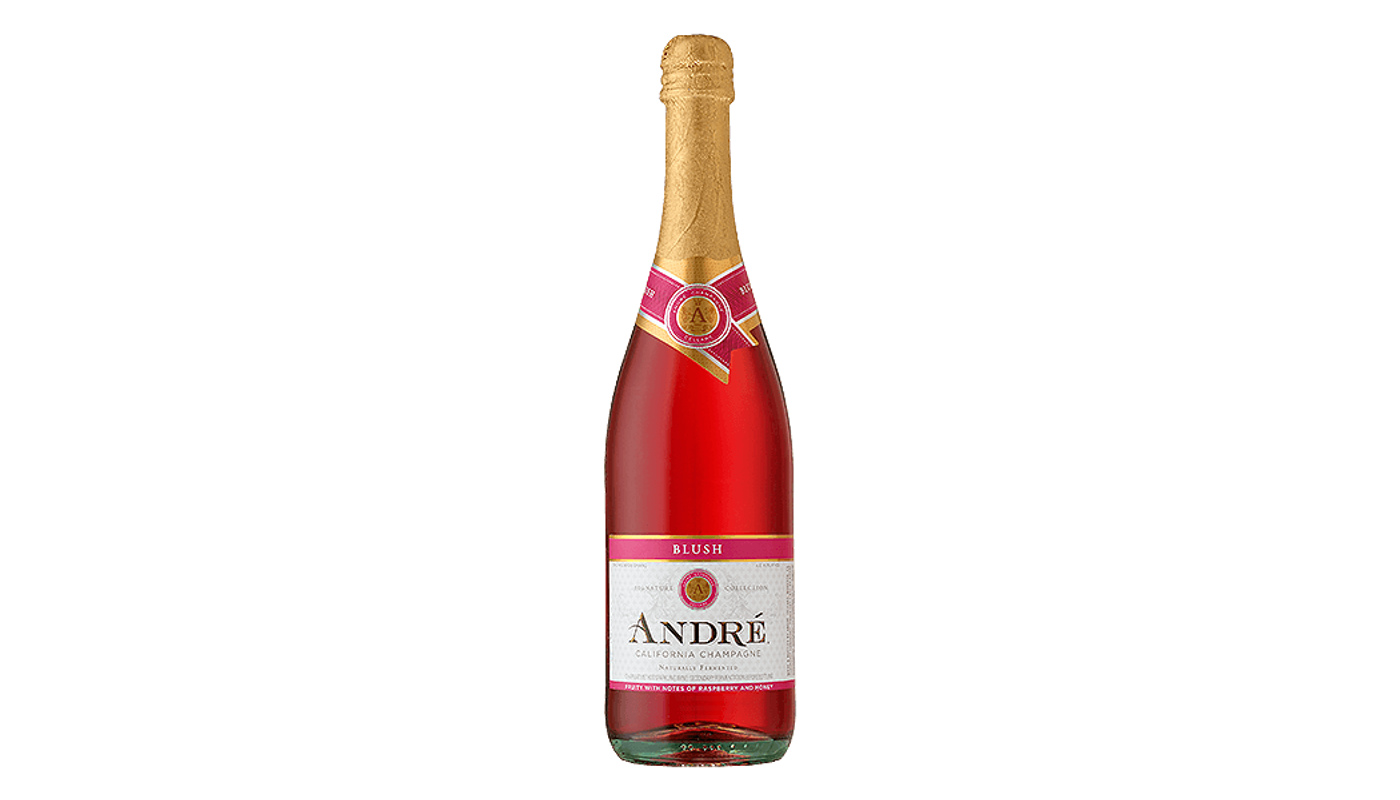 Order Andre Pink Blush Champagne Blend Sparkling Wine 750mL food online from Village Liquor store, Lancaster on bringmethat.com