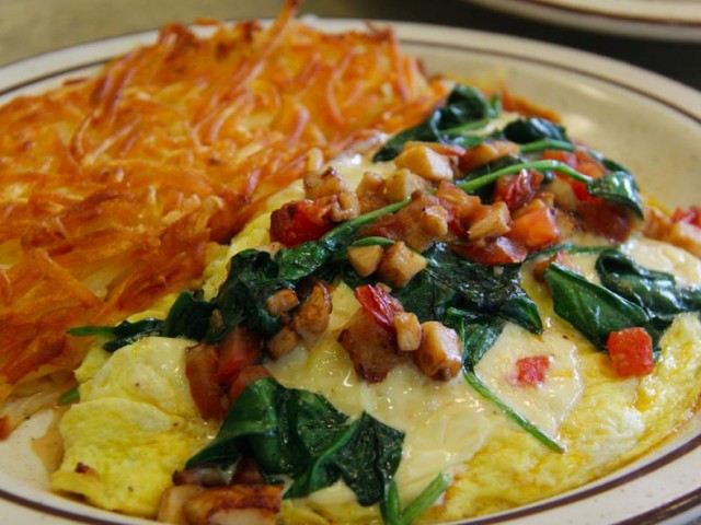 Order Pollo Loco Omelette food online from Neal Coffee Shop store, San Mateo on bringmethat.com