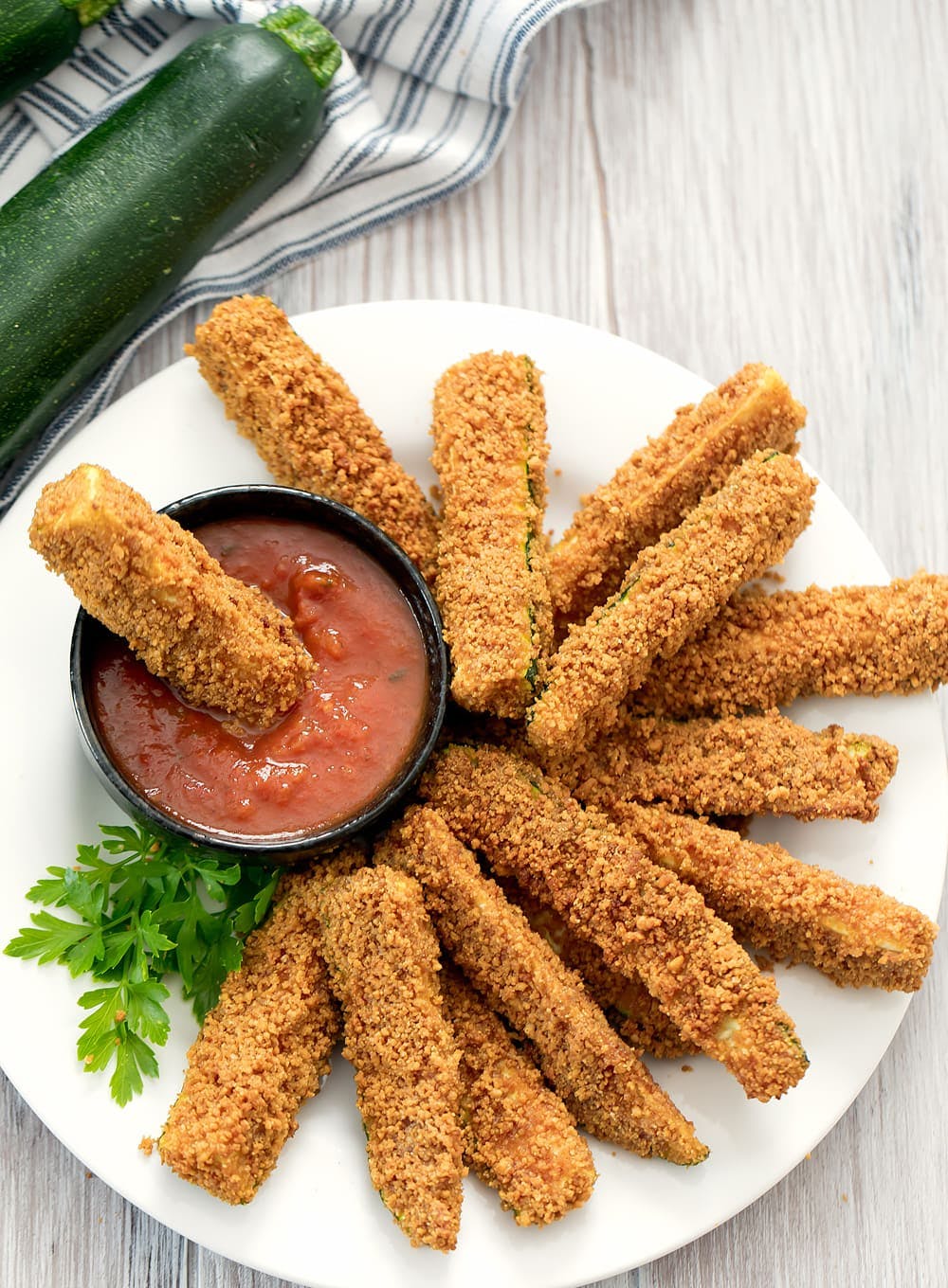Order Fried Zucchini - Appetizer food online from Tani Pizza store, Butler on bringmethat.com