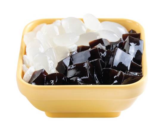 Order V7 - Toddy Palm & Grass Jelly with Vanilla Frost 海底椰白雪涼粉 food online from Sweethoney Dessert store, Alhambra on bringmethat.com
