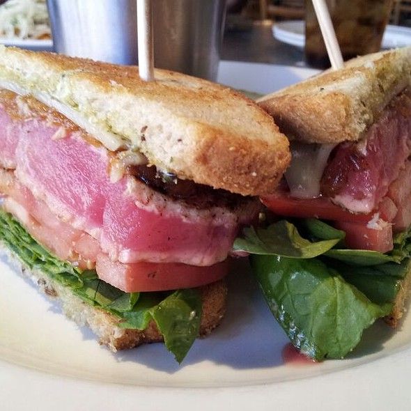 Order Seared Ahi Tuna Sandwich food online from Katy Trail Ice House Outpost store, Plano on bringmethat.com