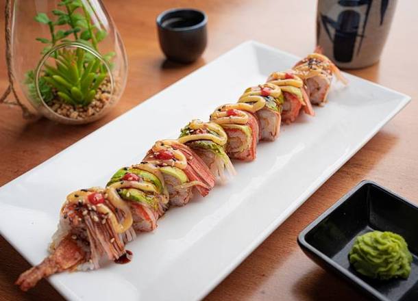 Order Ginza Tiger Roll food online from Ginza Japanese Restaurant store, Houston on bringmethat.com