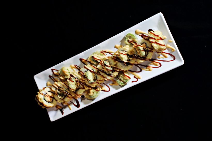 Order Dinosaur Roll food online from Hon Sushi store, Corona on bringmethat.com