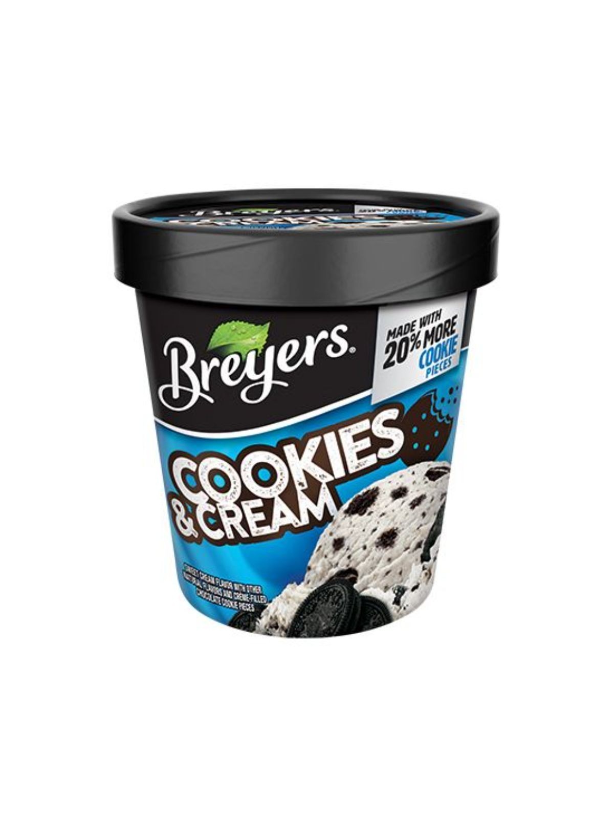 Order Breyers Cookies & Cream (1 Pint) food online from Neighborhood Scoops store, Marietta on bringmethat.com