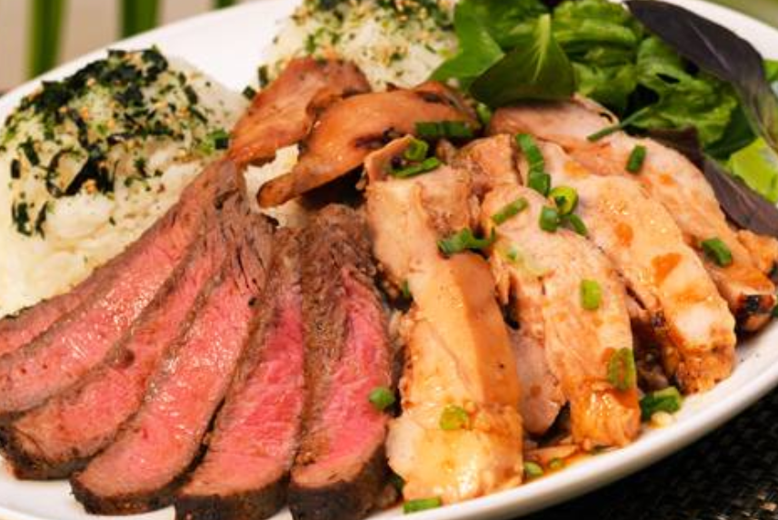 Order Mix Plate  food online from HI Steaks store, Honolulu on bringmethat.com
