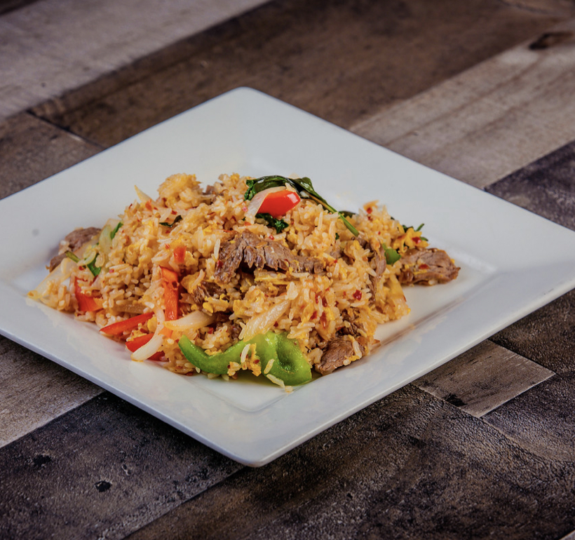 Order Spicy Basil Fried Rice food online from Clifton thai restaurant store, Clifton on bringmethat.com