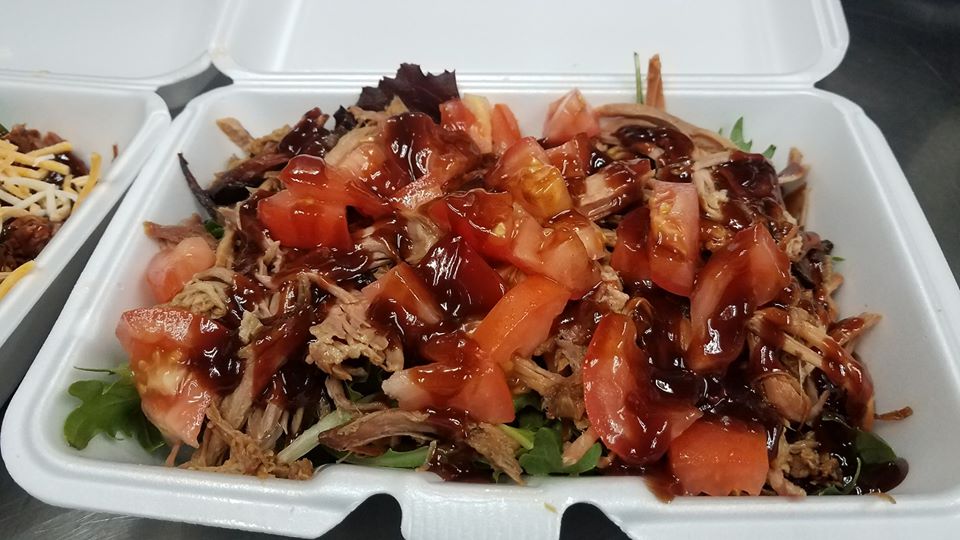 Order BBQ Salad food online from Up Town Bbq store, Covington on bringmethat.com