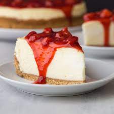 Order Strawberry Cheesecake food online from Purple pepper pizza store, Oakland on bringmethat.com