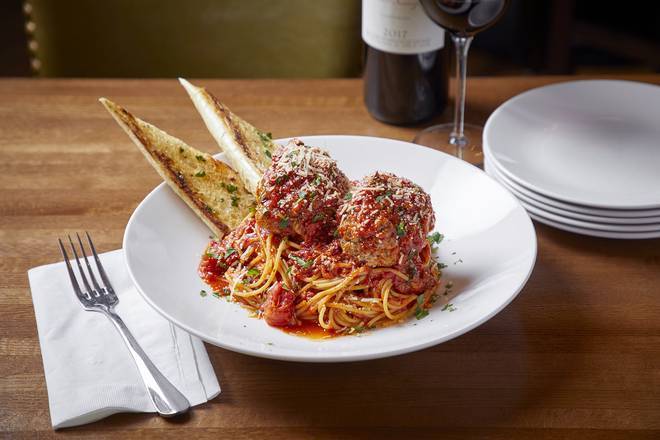 Order Spaghetti & Butcher Shop Meatballs food online from Moretti Ristorante store, Rosemont on bringmethat.com