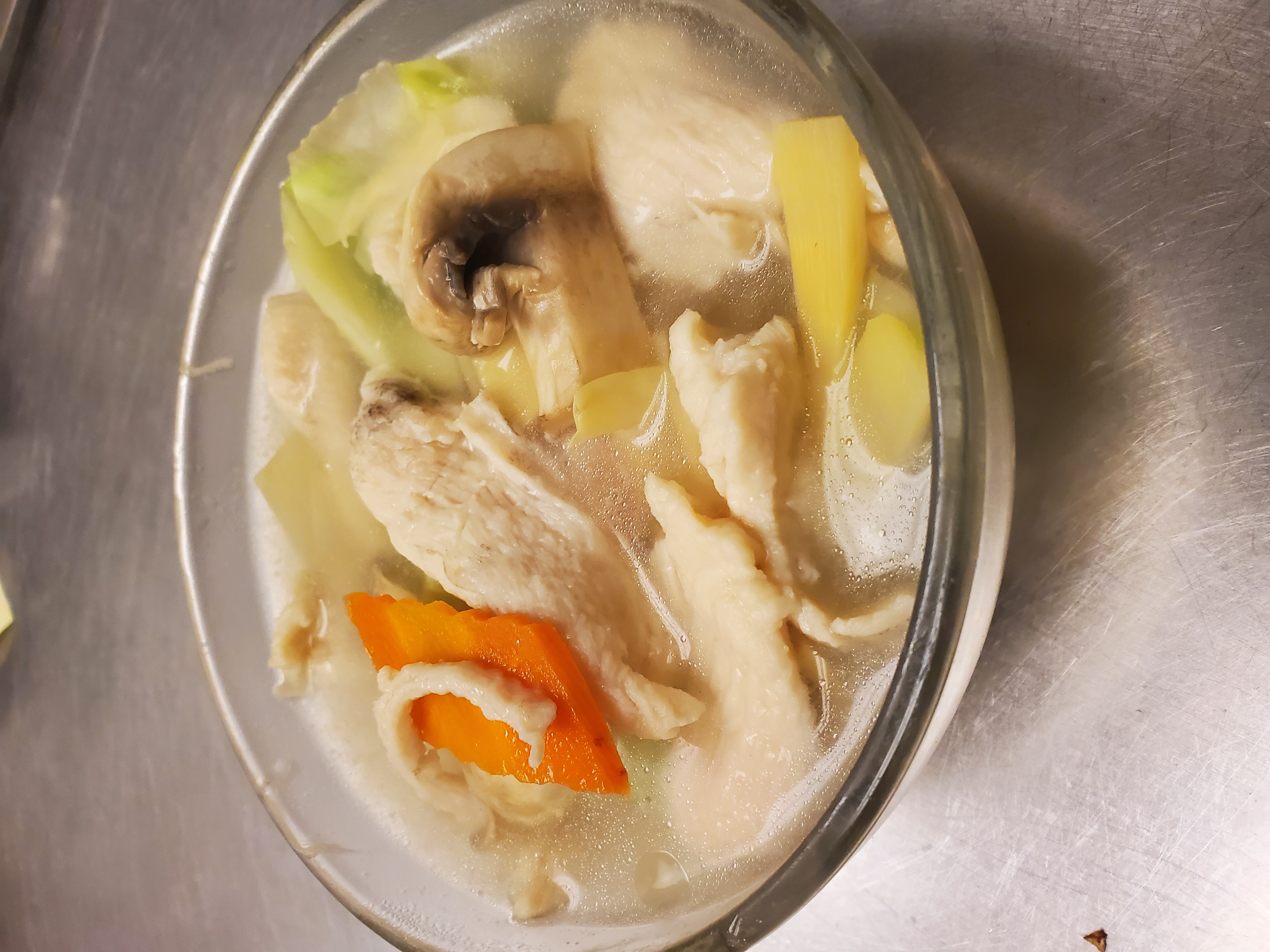Order Chicken Vegetable Soup food online from Panda Kitchen store, Houston on bringmethat.com