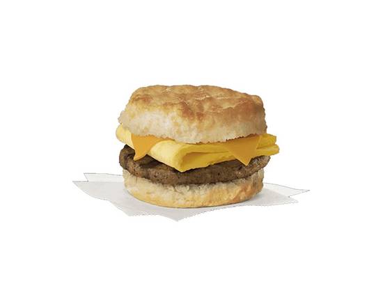 Order Breakfast Egg and Sausage Biscuit Sandwich food online from Chevron Extramile store, Newberg on bringmethat.com