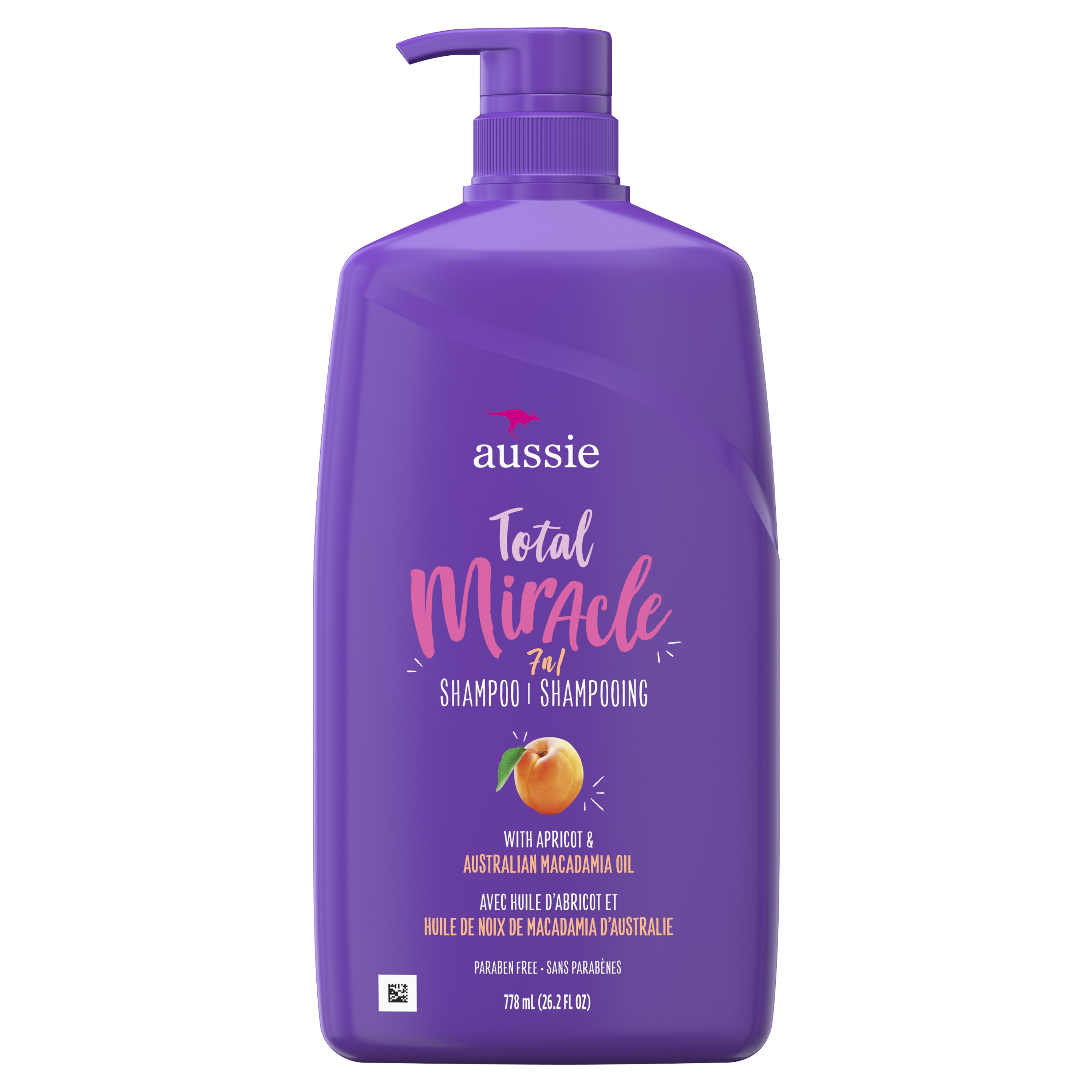 Order Aussie Total Miracle with Apricot and Macadamia Oil - Paraben Free Shampoo - 26.2 fl oz food online from Rite Aid store, MILLER PLACE on bringmethat.com