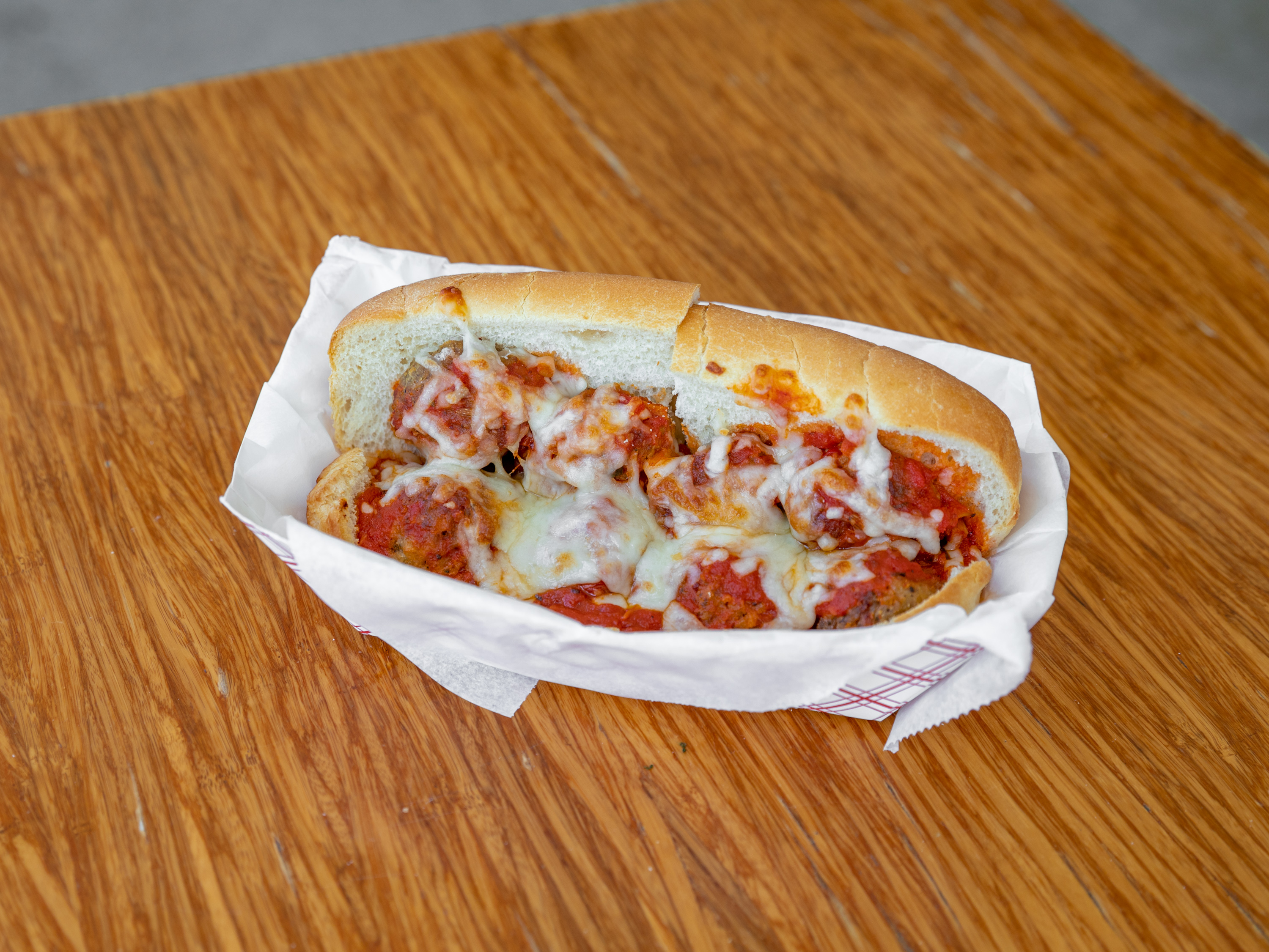 Order Meatball and Cheese Sandwich food online from Iggy Doughboys & Chowder House store, Warwick on bringmethat.com