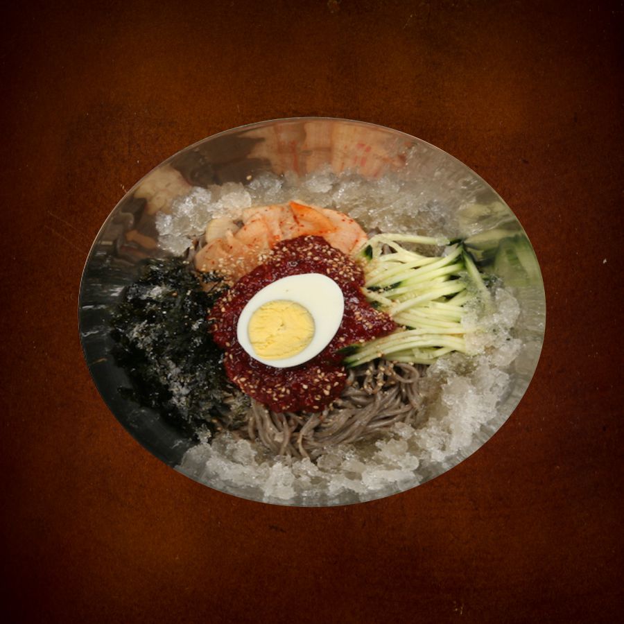 Order 1. Makgoogsoo Spicy(춘천막국수 비빔) food online from Hooroorook store, Buena Park on bringmethat.com