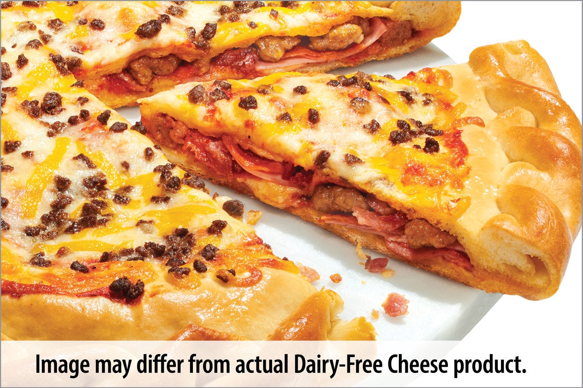 Order Dairy-Free Cheese 5-Meat Stuffed - Baking Required food online from Papa Murphy Pizza store, Albuquerque on bringmethat.com