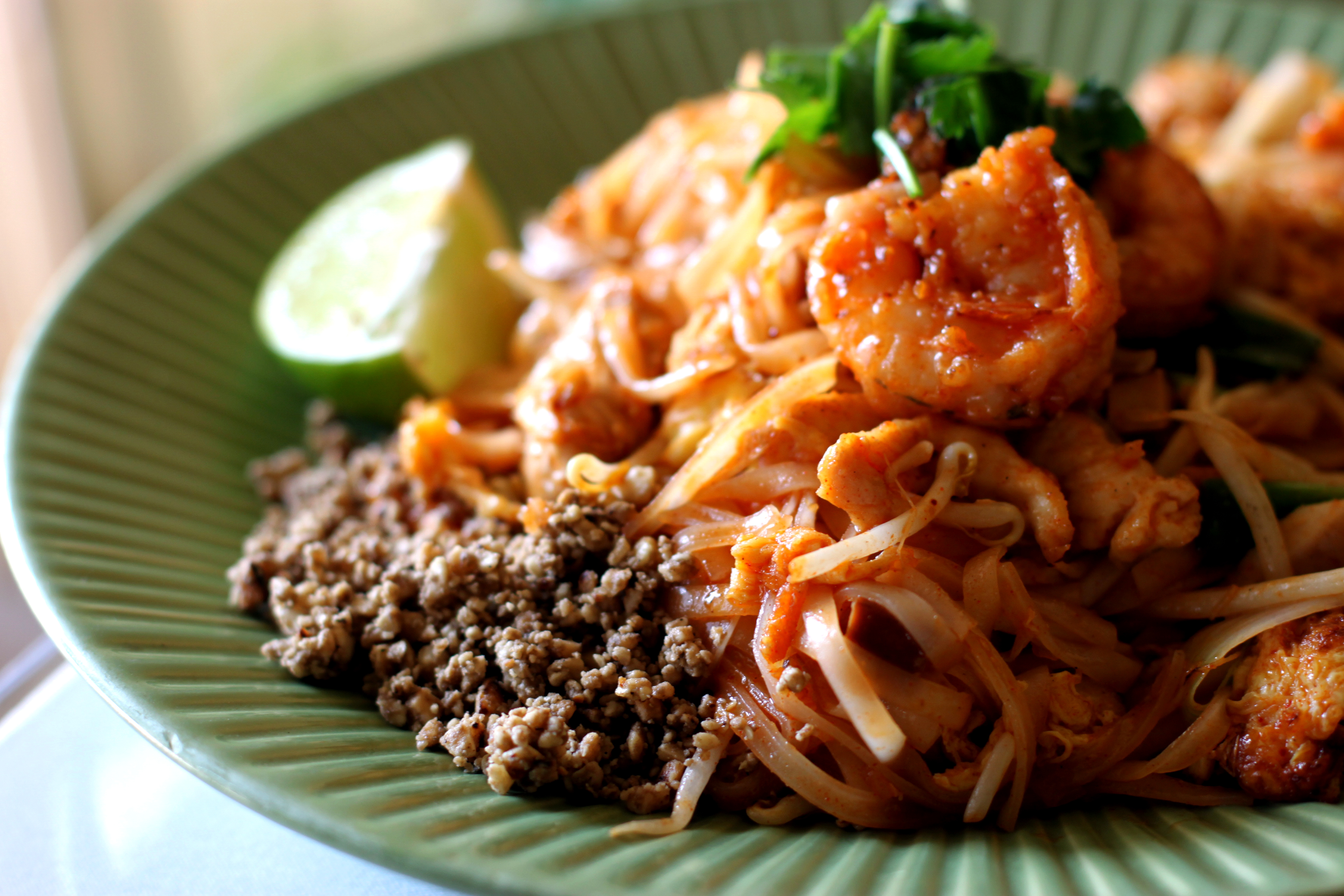Order Pad Thai Noodles food online from Narai Thai Cuisine store, Downey on bringmethat.com