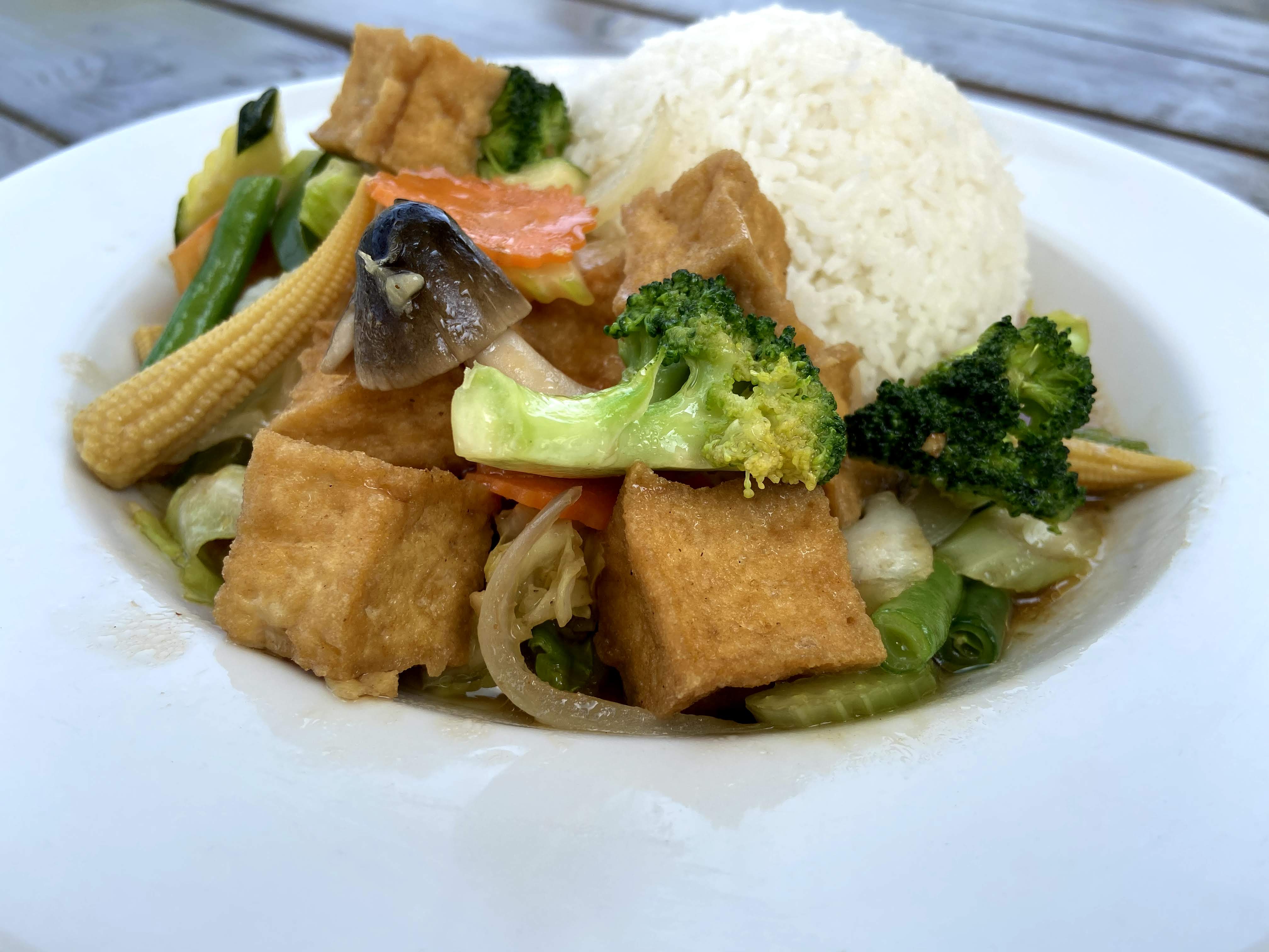 Order 54. Vegetable Lover Rice Dish food online from Aura Thai - Long Beach store, Long Beach on bringmethat.com