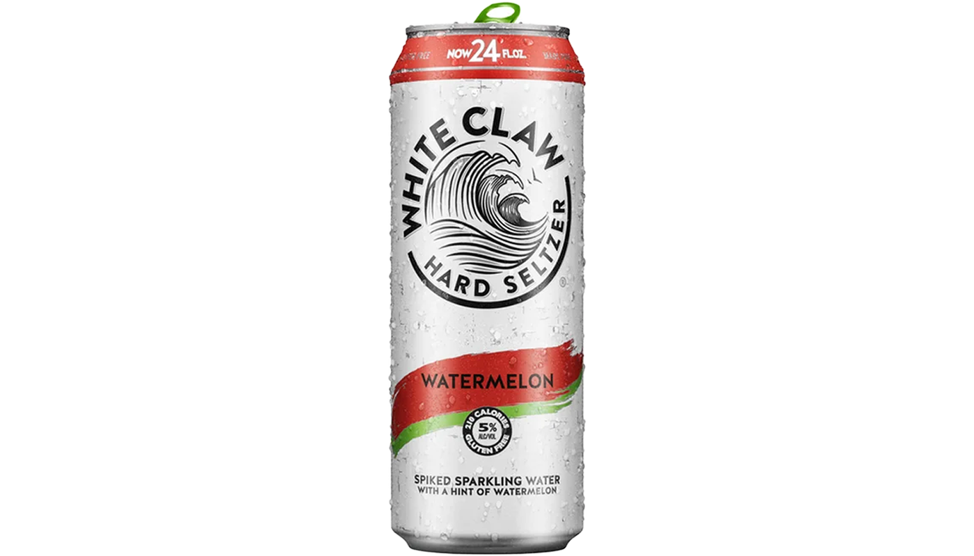 Order White Claw Watermelon 24oz Can food online from Extramile 5451 store, Carlsbad on bringmethat.com
