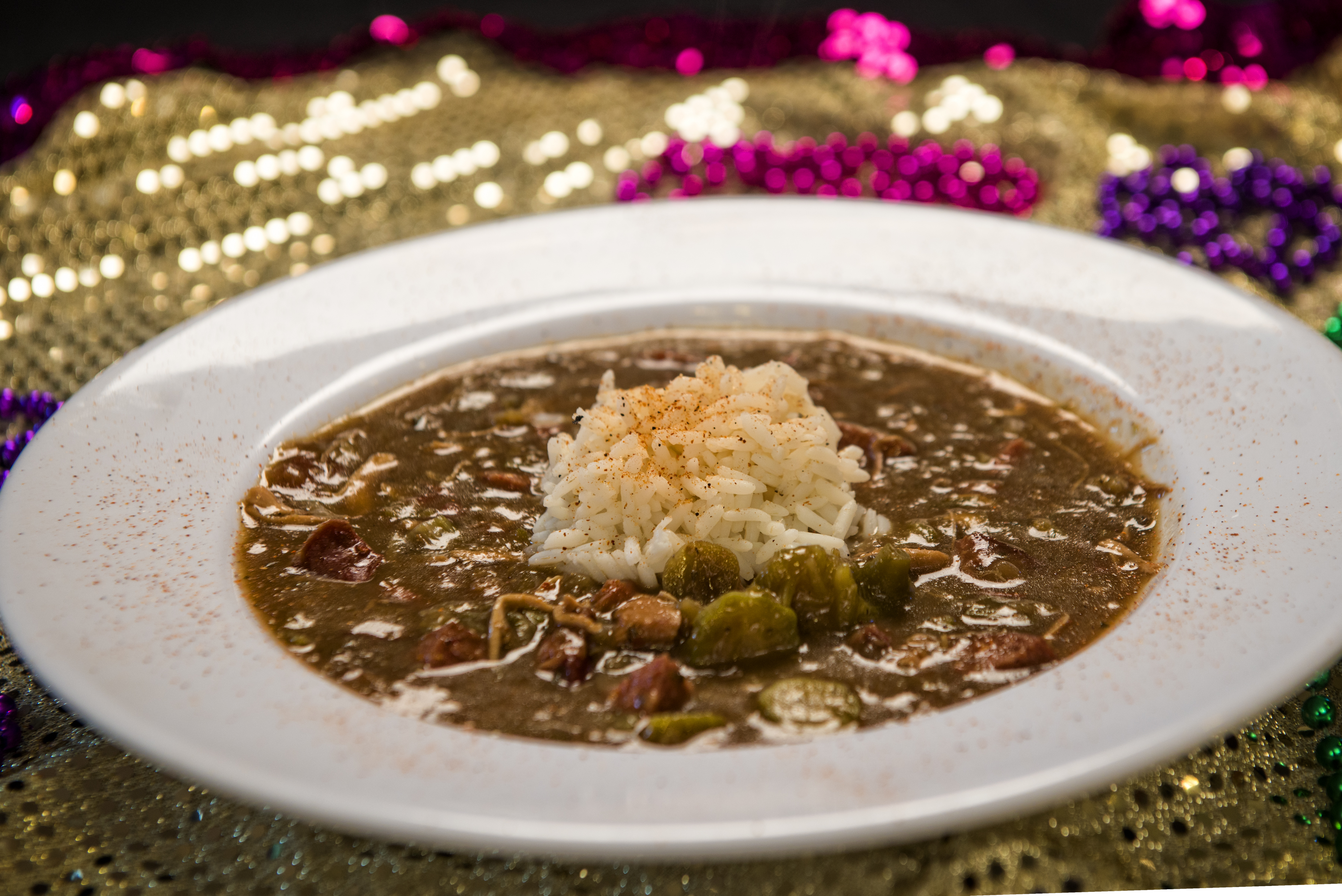Order Chicken & Sausage Gumbo food online from The Lost Cajun store, Greenville on bringmethat.com