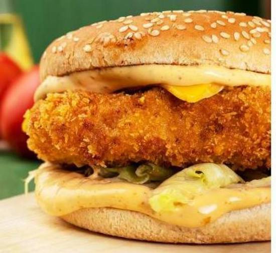 Order Chicken Fillet Burger food online from IV Deli Mart store, Goleta on bringmethat.com