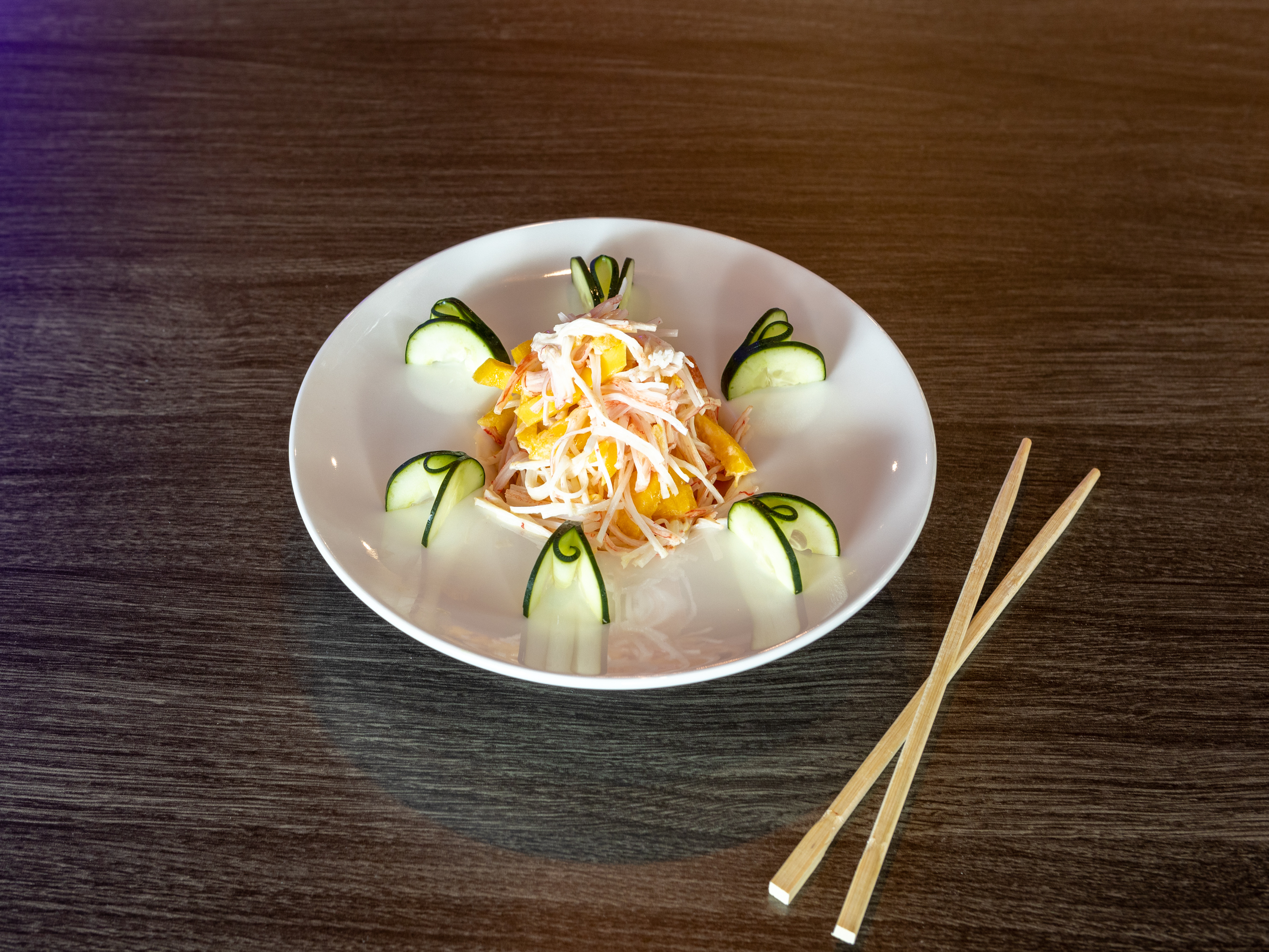 Order C11. Kani Mango Salad food online from Nukumi Japanese Steak House store, Porter on bringmethat.com
