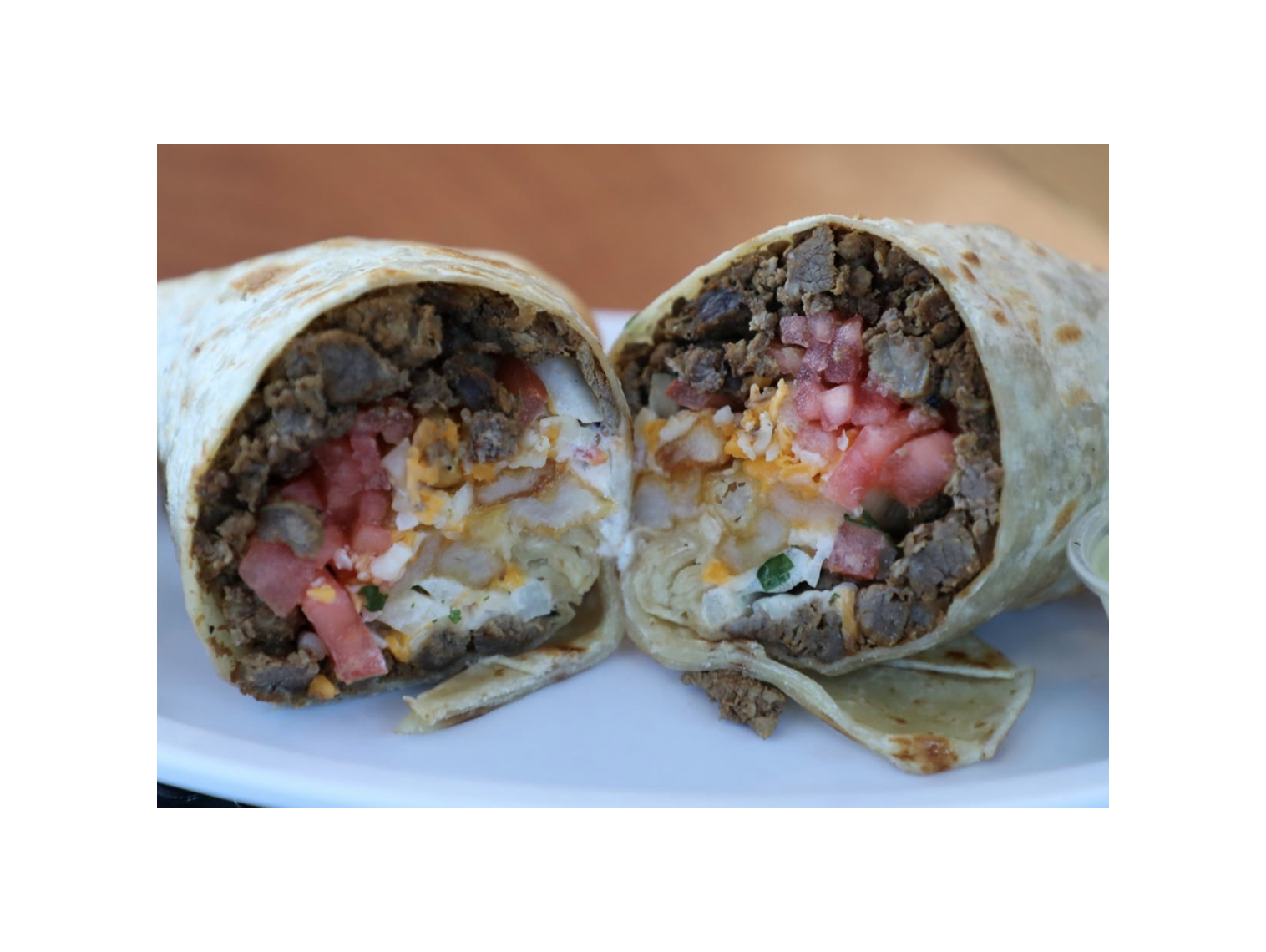 Order California Burrito food online from Norm Famous Burgers store, Whittier on bringmethat.com