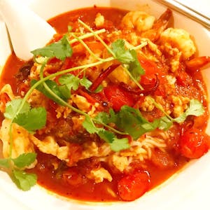 Order Tomato Mohinga food online from Golden Triangle Cuisine store, Los Gatos on bringmethat.com