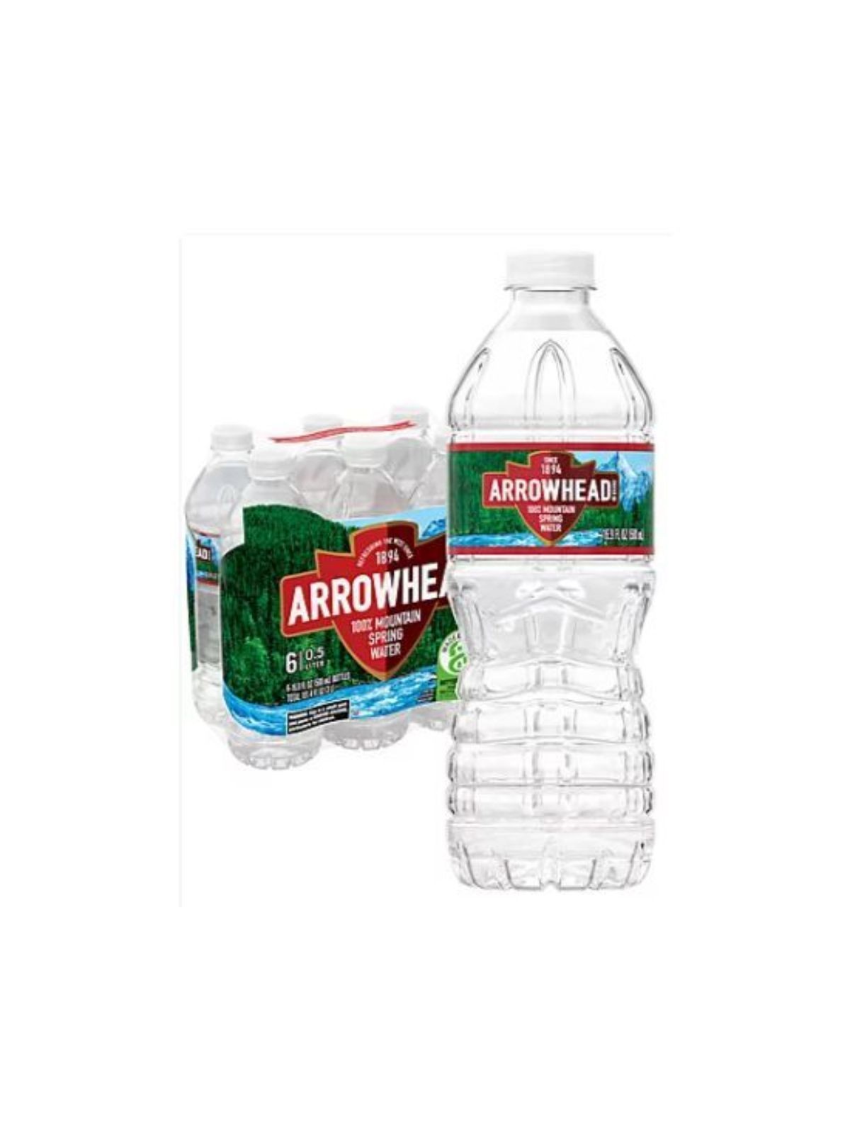 Order Arrowhead Water Spring (16.9 oz x 6-pack) food online from Stock-Up Mart store, Los Angeles on bringmethat.com