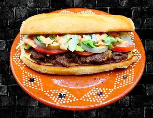 Order Steak Tortas food online from RIVAS MEXICAN GRILL store, Fort Mohave on bringmethat.com